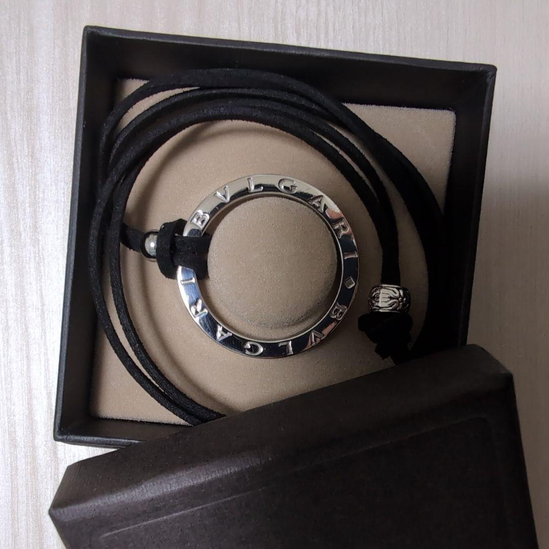 美品 BVLGARI ブルガリ シルバーキーリングチョーカー ボックスケース付