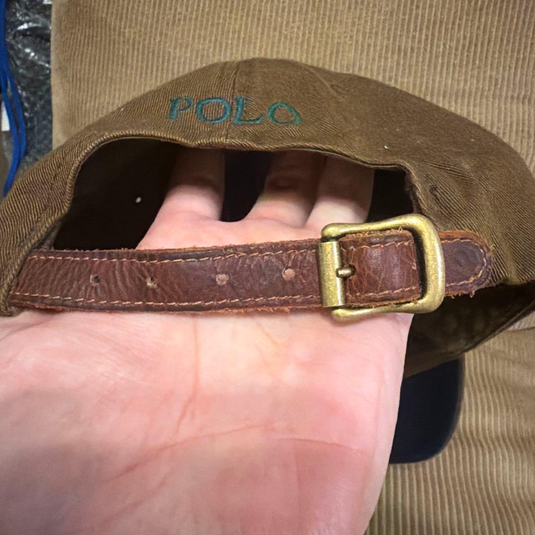 Polo by Ralph Lauren レザーベルト　6パネル　キャップ　帽子