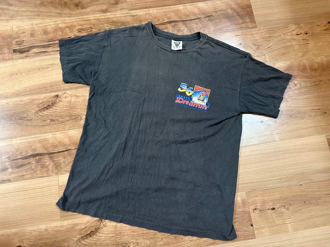 80sシングルステッチSSIシボレーTシャツUSA製/チャンピオンヘインズL