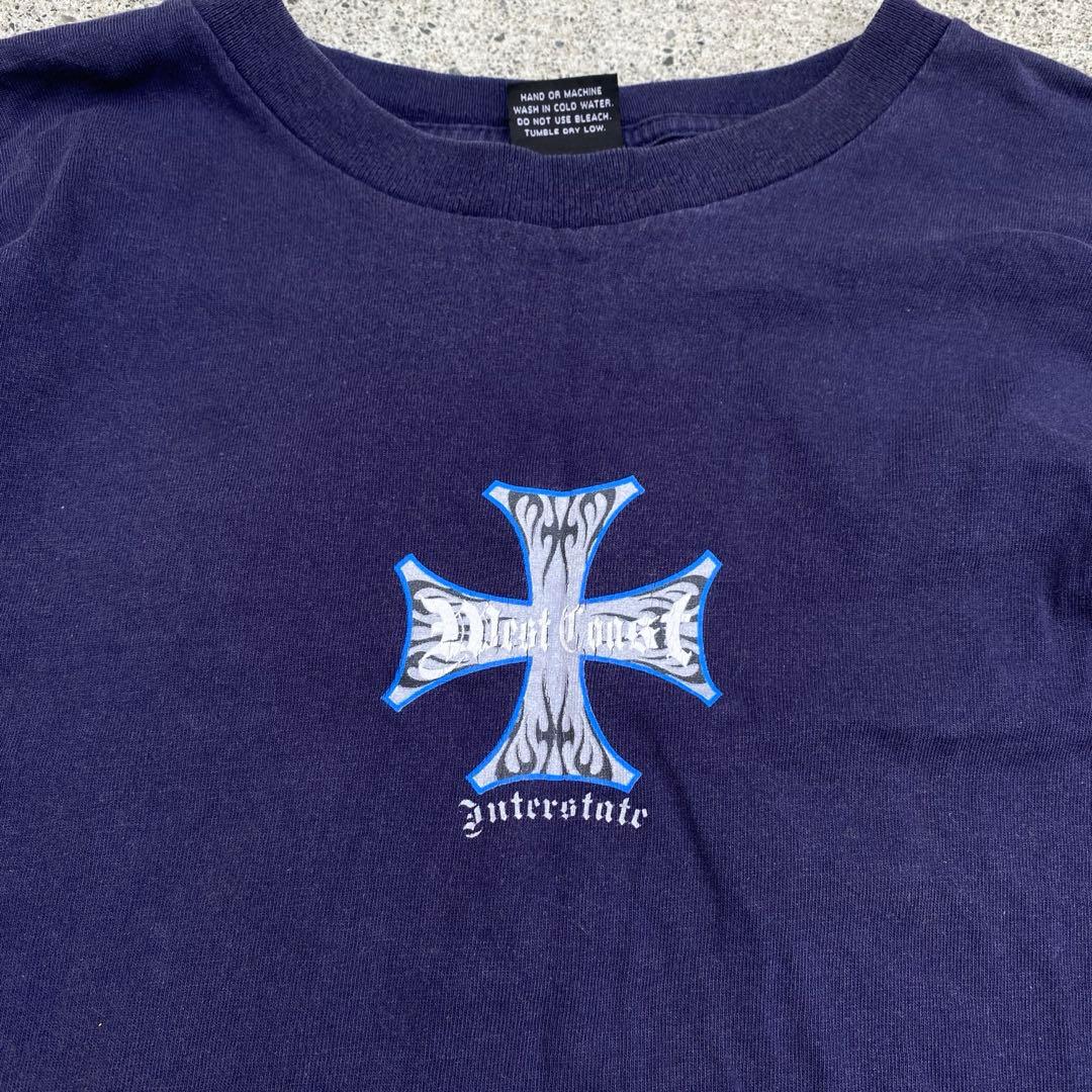 90s INTERSTATE ネイビー Tシャツ ビンテージ