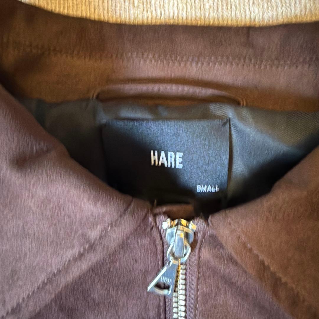 美品 HARE ハレ LUXEレザーブルゾン