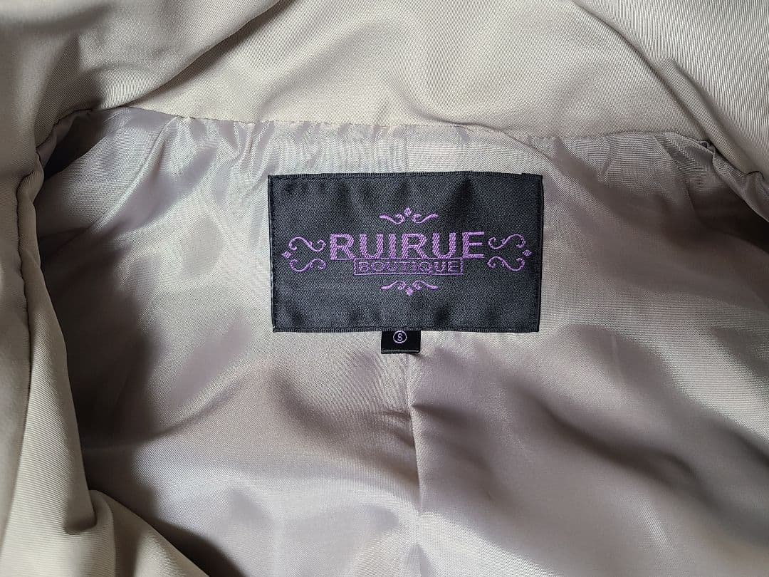 RUIRUE BOUTIQUE 2WAYフードロングトレンチコート S