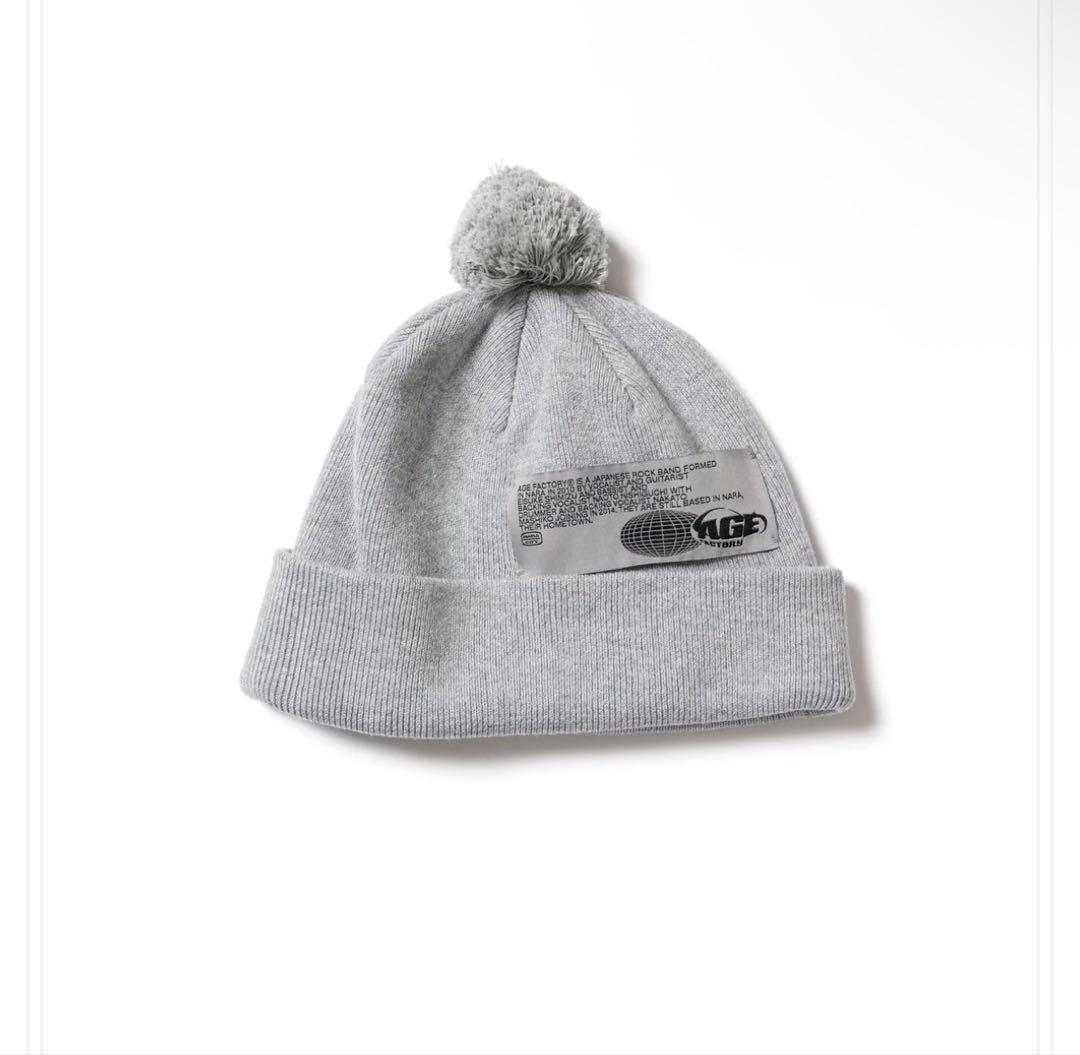 Age Factory x CPG KNIT CAP ニット帽グレー