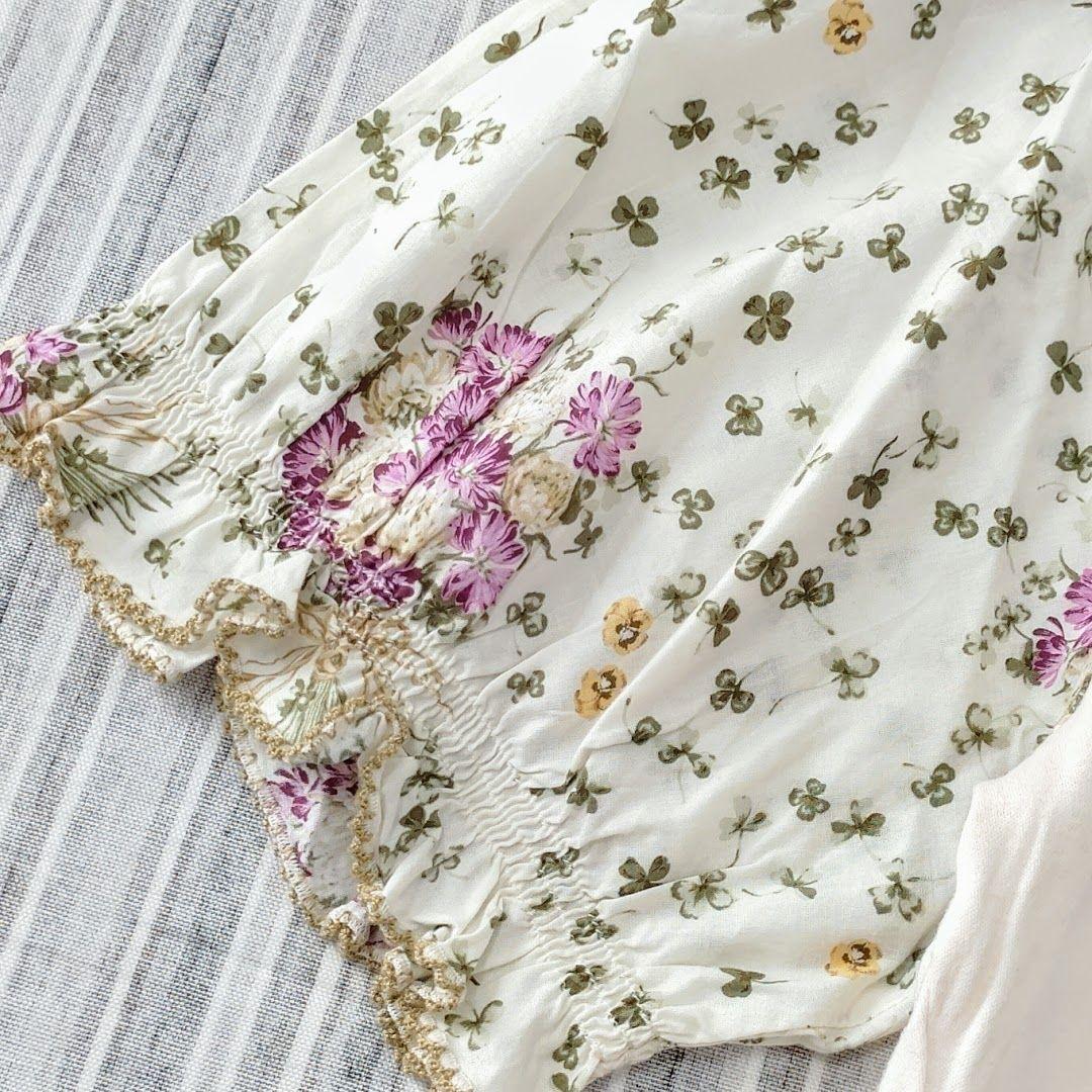 ★美品★ピンクハウス＊シロツメ草とレンゲ草刺繍＊カットソー＊L