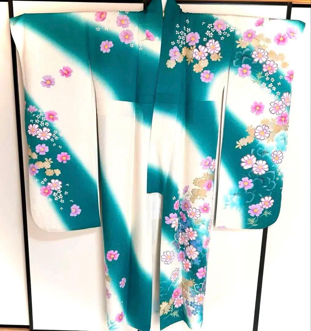 ハナ☆ハナ✨　美品　正絹振袖セット　振袖フルセット