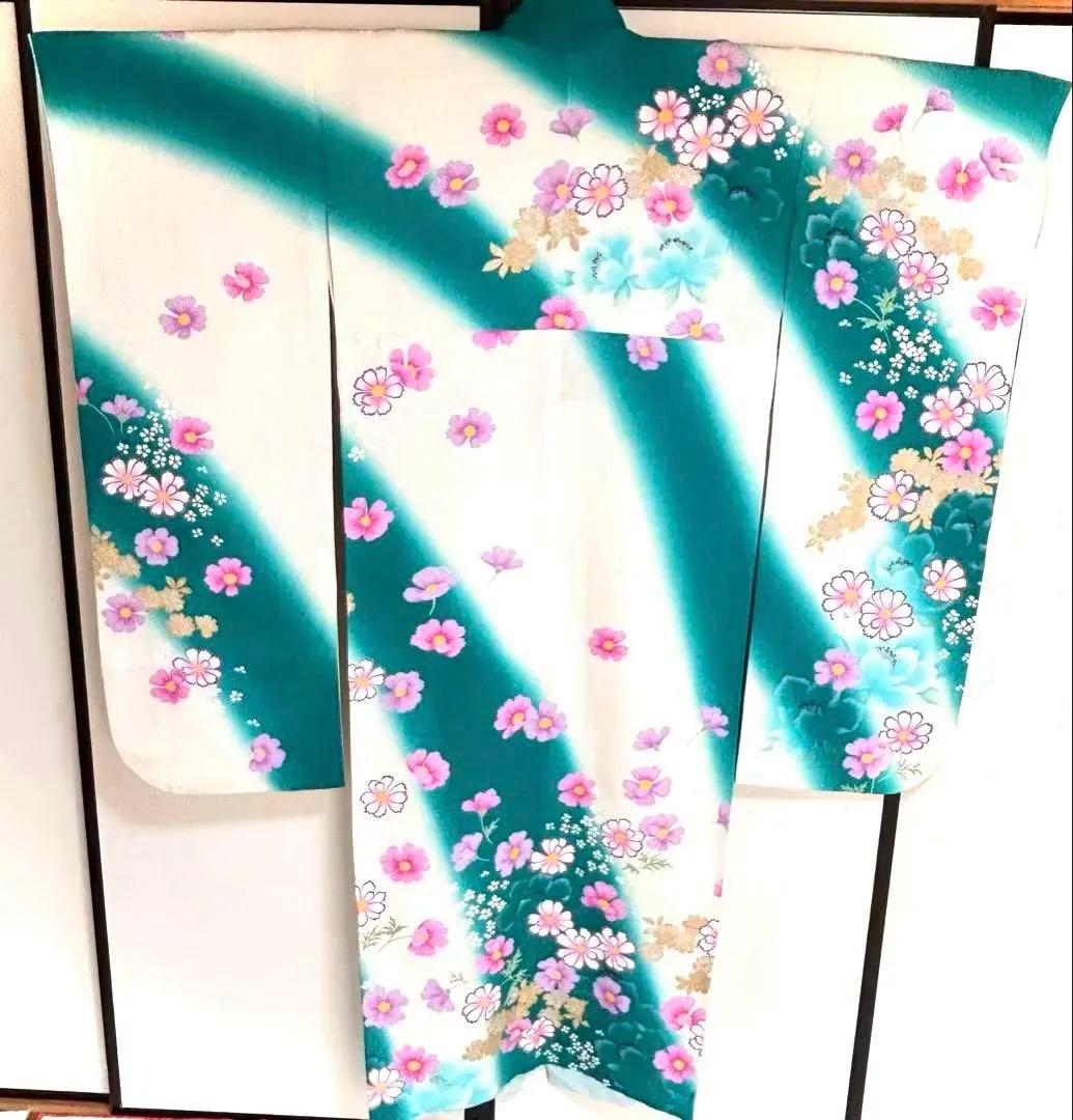 ハナ☆ハナ✨　美品　正絹振袖セット　振袖フルセット