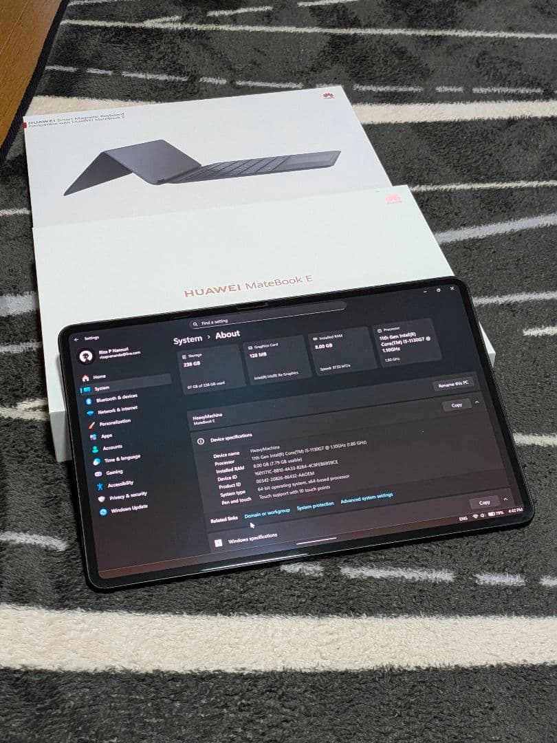Windowsタブレット本体 Huawei Matebook E i5-1130G7 8GB/256GB
