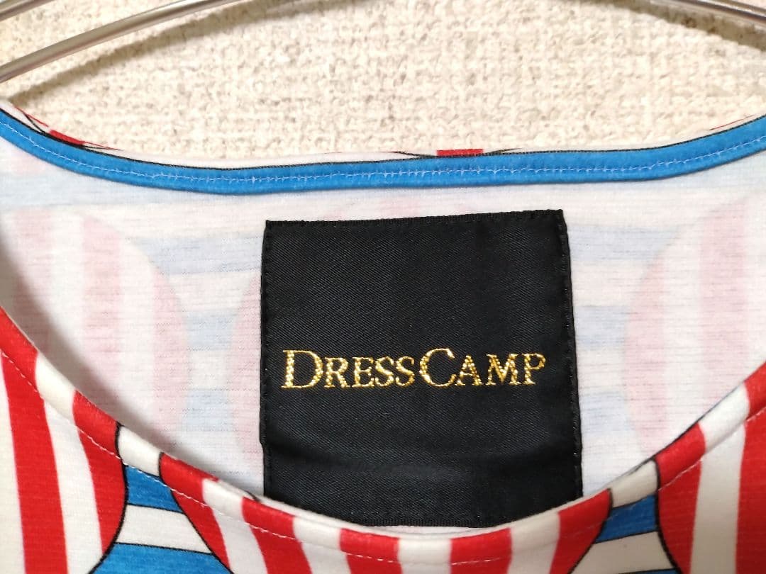 DRESS CANP 日本製 新品　未使用　タンクトップ　総柄　S 44 　袖無