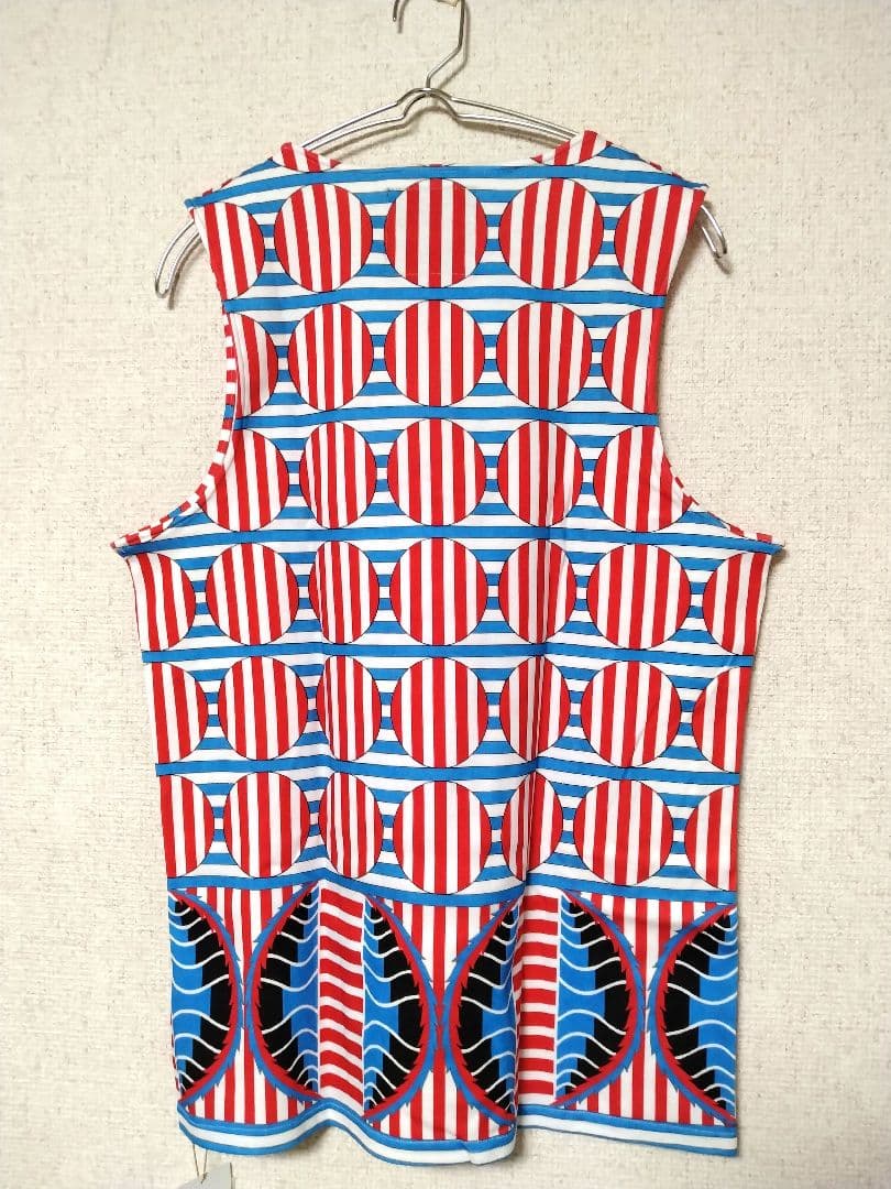 DRESS CANP 日本製 新品　未使用　タンクトップ　総柄　S 44 　袖無