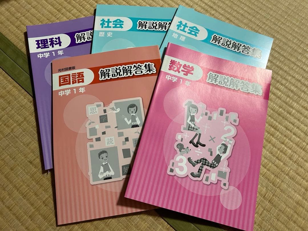 中学1年生用教材5教科　マイティナビ