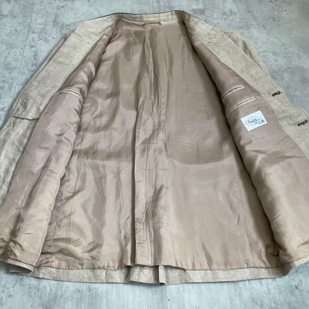 チロリアンジャケット　ヨーロッパ古着　民族　エスニック　麻 2XL アメカジ