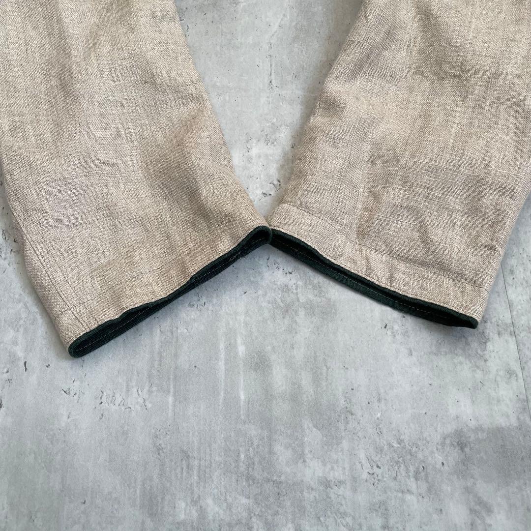 チロリアンジャケット　ヨーロッパ古着　民族　エスニック　麻 2XL アメカジ