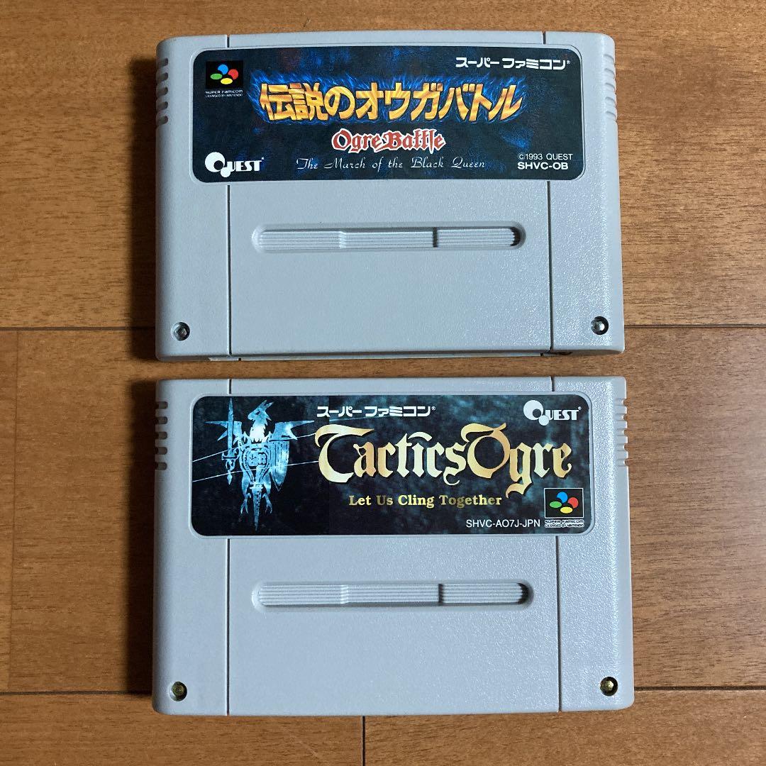 スーパーファミコン ソフト伝説のオウガバトル タクティクスオウガ 攻略本 セット