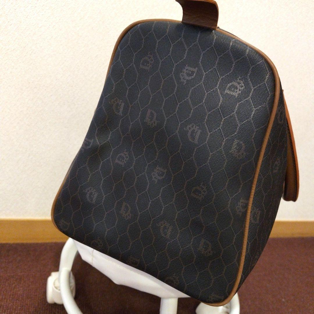 クリスチャン/ディオール ボストンバッグ ハニカム柄 Hexagonロゴ PVC