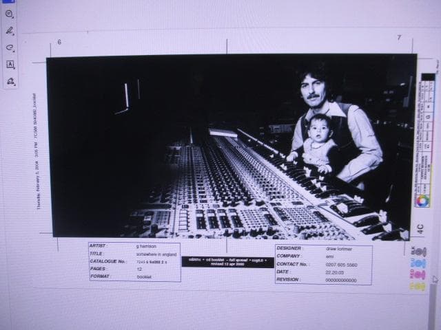 洋楽 e Harrison Somewhere in .. (RARE!!)