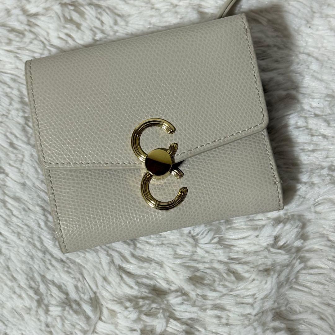 新品未使用✨　CAFUNE カフネ　ダブルCウォレット　三つ折り財布