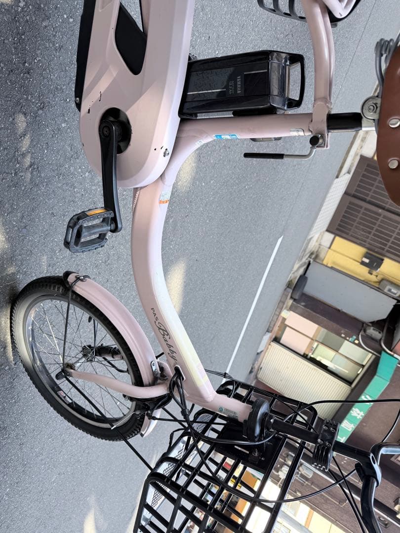 大阪府　子供乗せ　ヤマハ　電動アシスト自転車 チャイルドシート付き ピンク