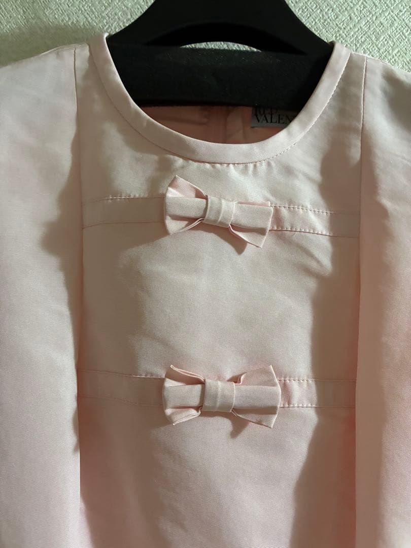 RED VALENTINO レッドバレンティノ　ピンクノースリーブ ワンピース
