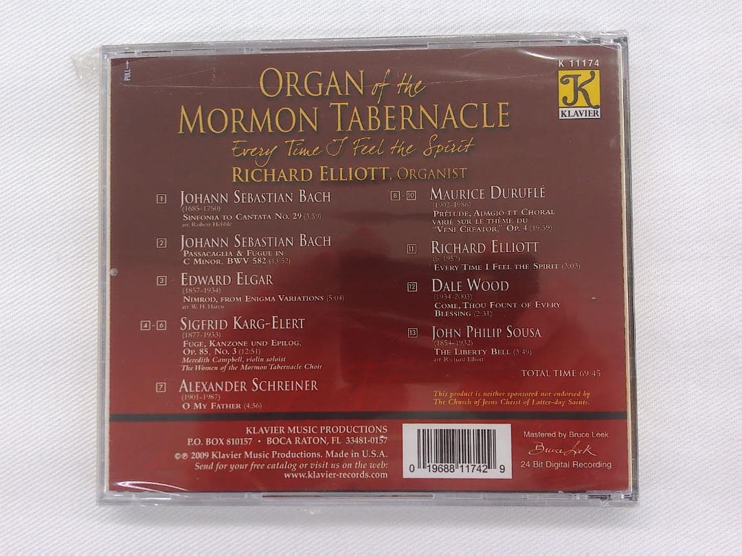 Organ of the Mormon Tabernacle 未開封CD