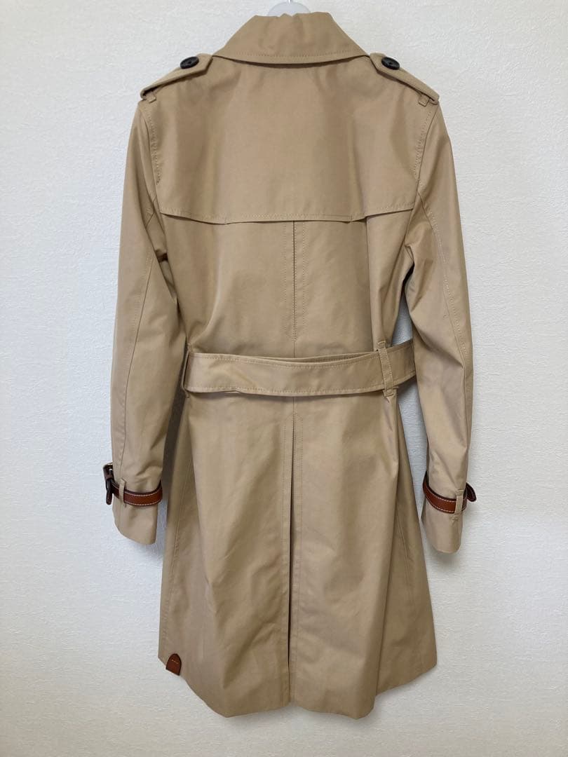 【新品・未使用】COACH コーチ　トレンチコート　牛革装飾　春
