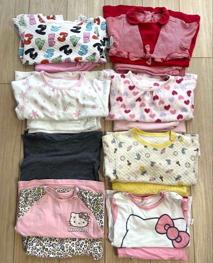 【最安】女の子 姉妹 80-100サイズ 春夏秋冬服 75点 まとめ売り