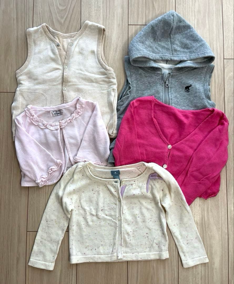 【最安】女の子 姉妹 80-100サイズ 春夏秋冬服 75点 まとめ売り