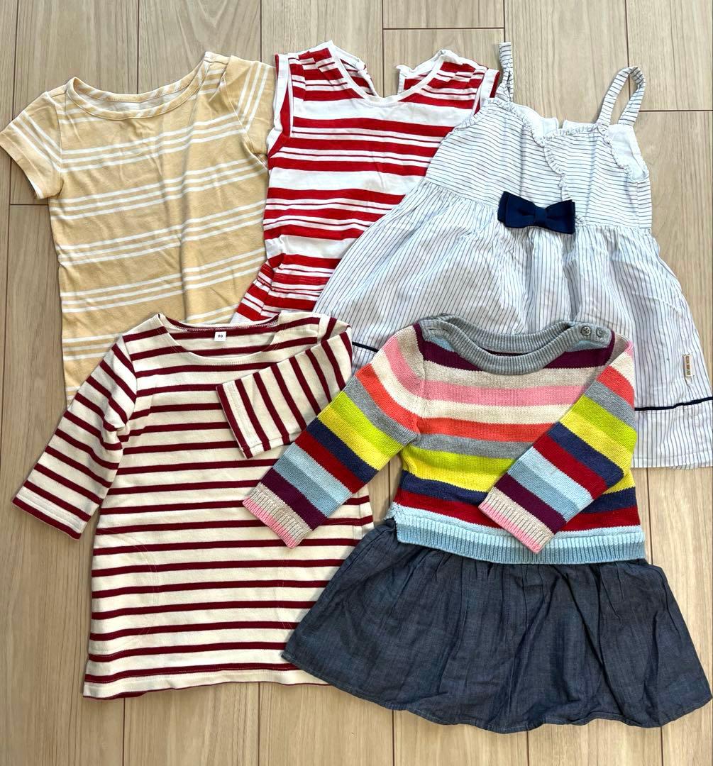 【最安】女の子 姉妹 80-100サイズ 春夏秋冬服 75点 まとめ売り