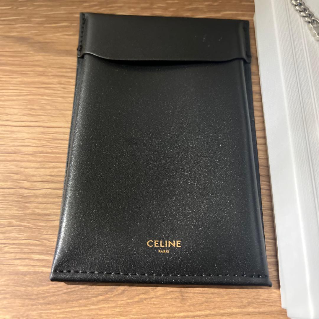 CELINE トリオンフ スモール グルメットネックレス / ロジウムフィニッシ