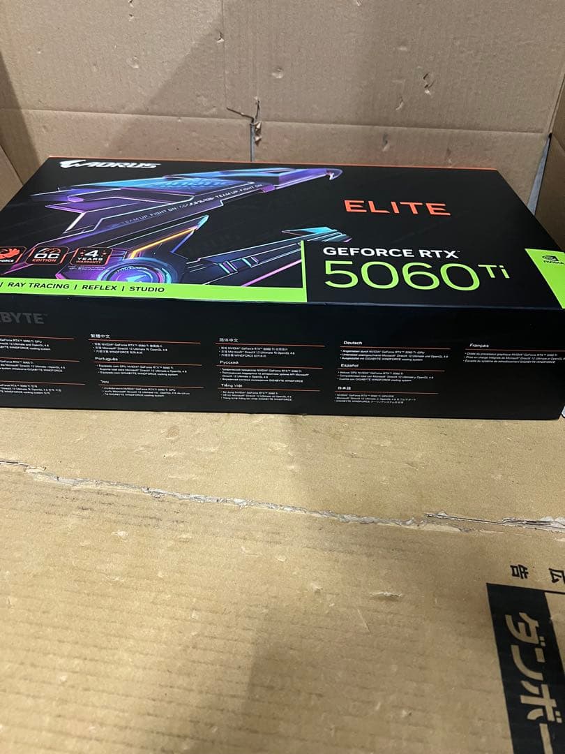 だ*R様 GIGABYTE RTX5060Ti 搭載 グラフィックボード 16G