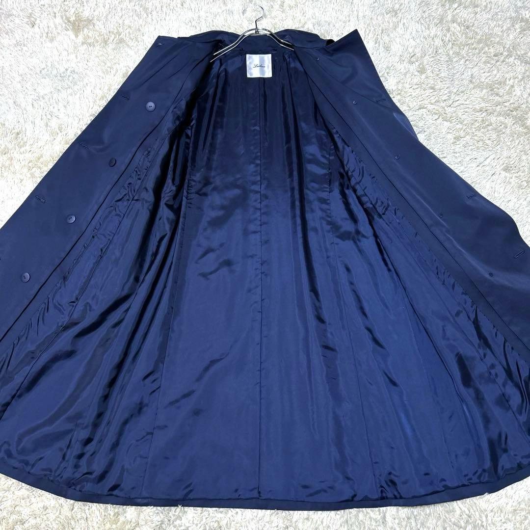 【未使用級 現行】レリアン　トレンチコート　ライナー　ネイビー　ベルト