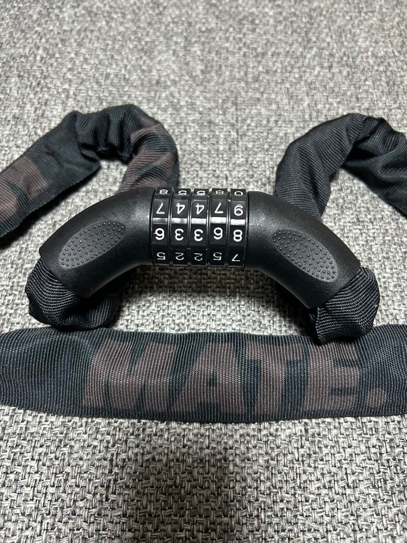 MATE.BIKE ダイヤル式チェーンロック　Subdued Black 美中古