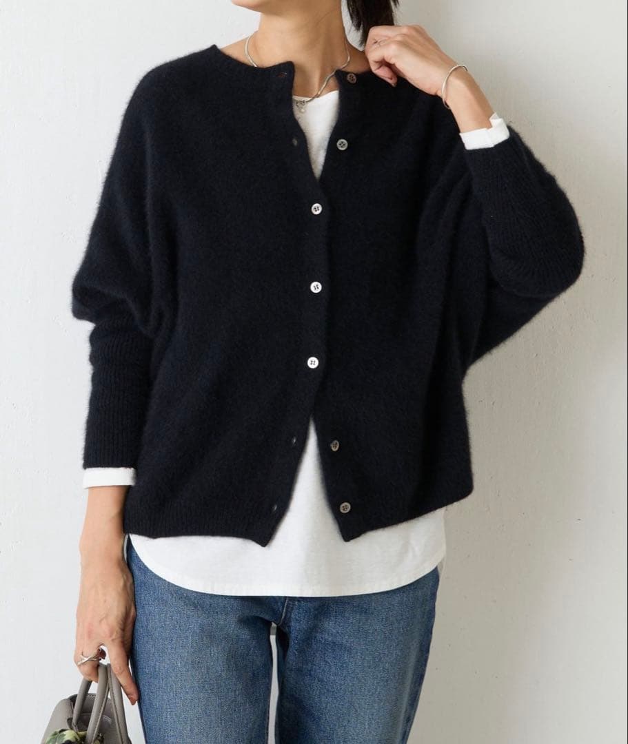 BEARDSLEY FOXウール後ボタンニット