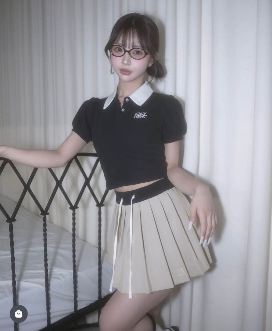 Darich DRCHバイカラーポロシャツ　ブラック