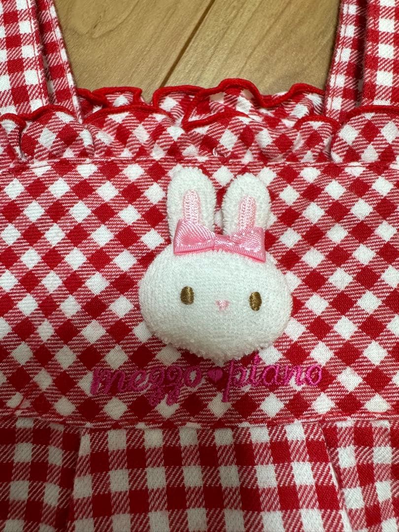新品♡mezzo piano♡セットアップ♡エプロン♡パンツ♡うさぎ