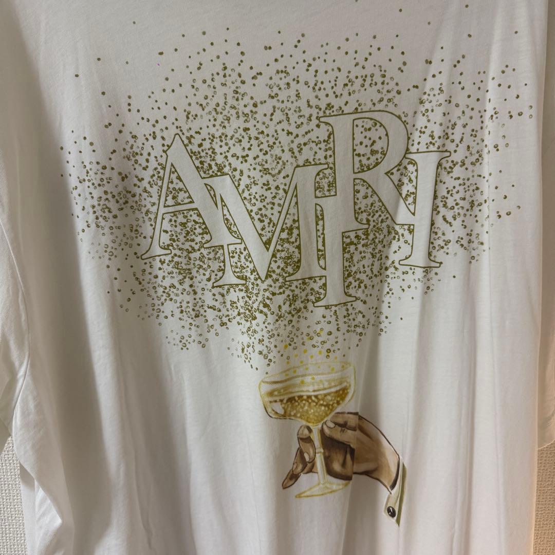 AMIRI シャンパン Tシャツ ホワイト メンズ レディース