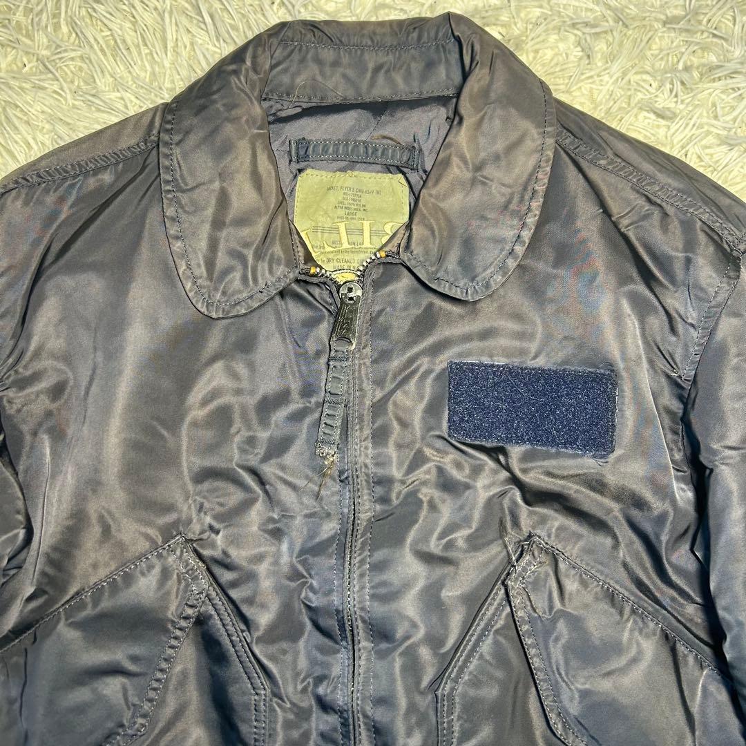 90s alpha USA製　cwu-45p フライトジャケット　短丈　一点物