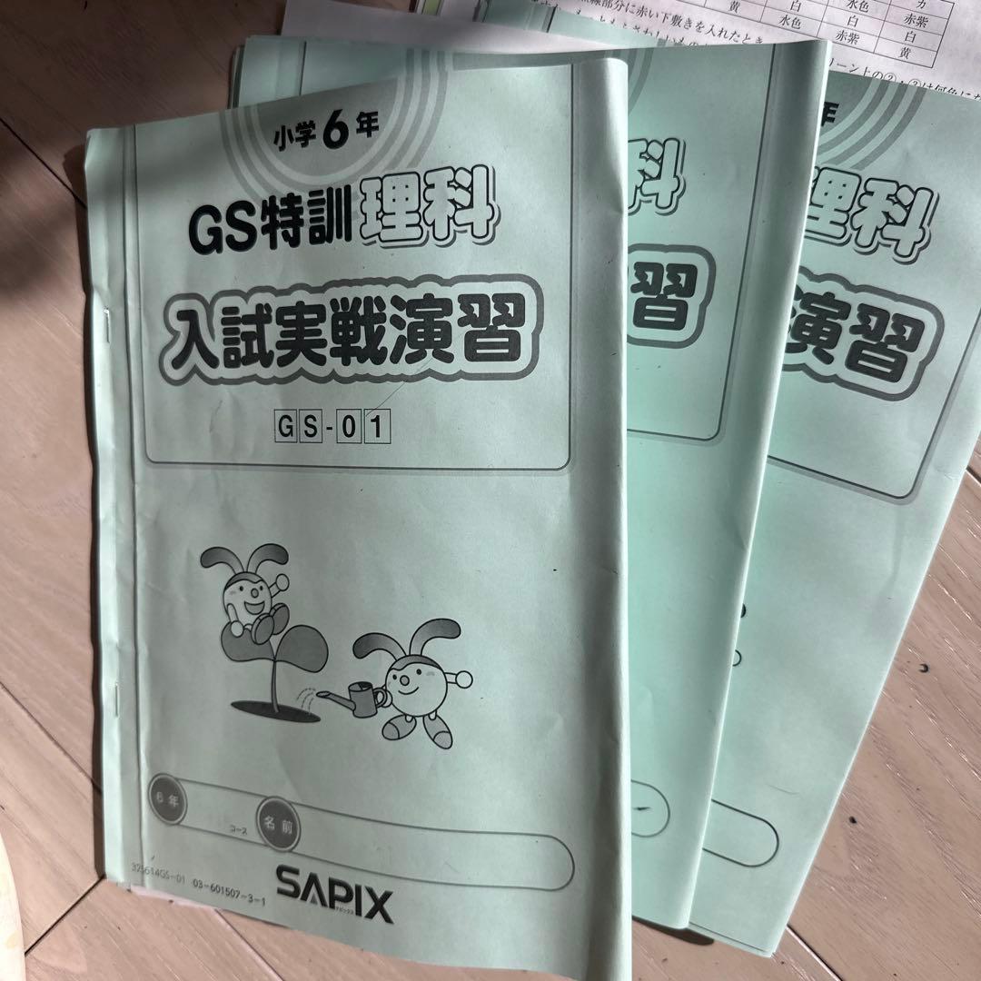 サピックス6年生-理科SS特訓フルセット➕ウィークリー➕GS特訓➕時事演習