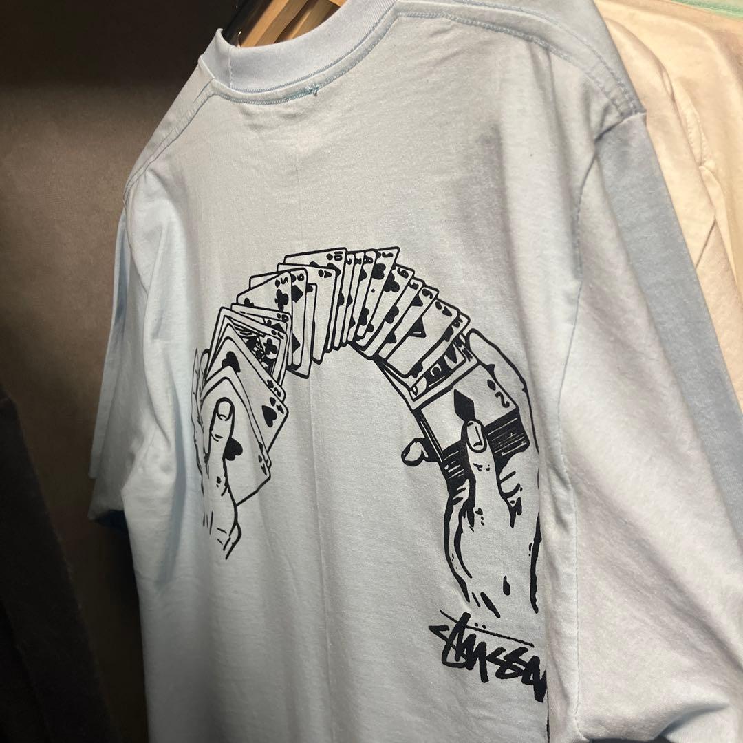 Stussy トランプデザイン Tシャツ ライトブルー