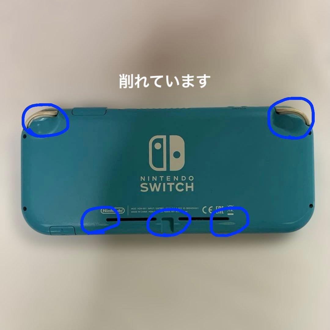 【動作一部難あり】Switch Lite 本体 ターコイズ 傷あり ジャンク扱い