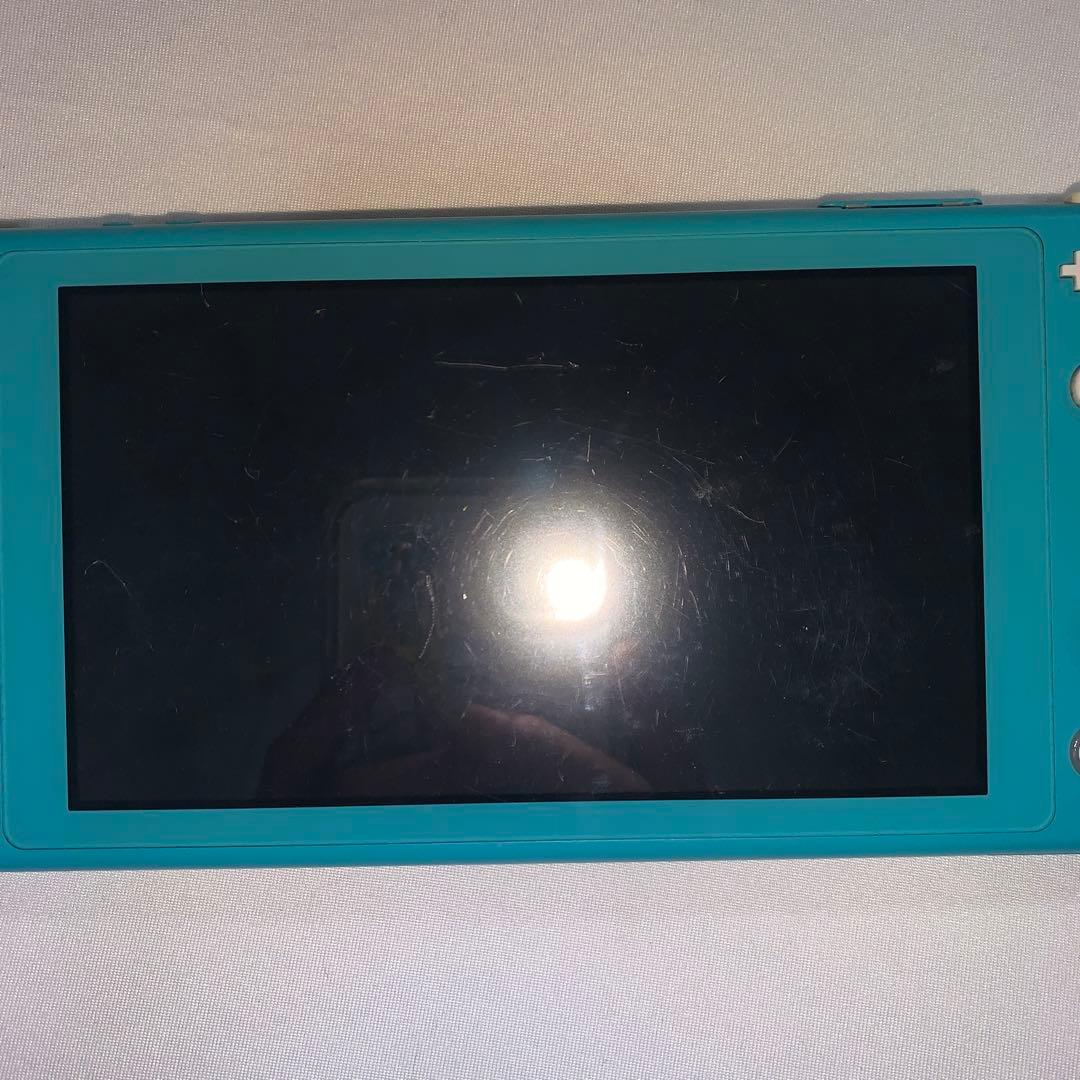 【動作一部難あり】Switch Lite 本体 ターコイズ 傷あり ジャンク扱い