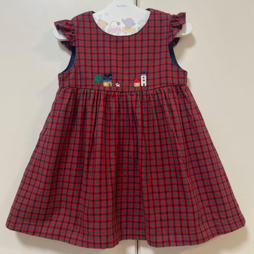 極美品❣️ ファミリア　ワンピース　90❤️ミキハウス　バーバリー　メゾピアノ