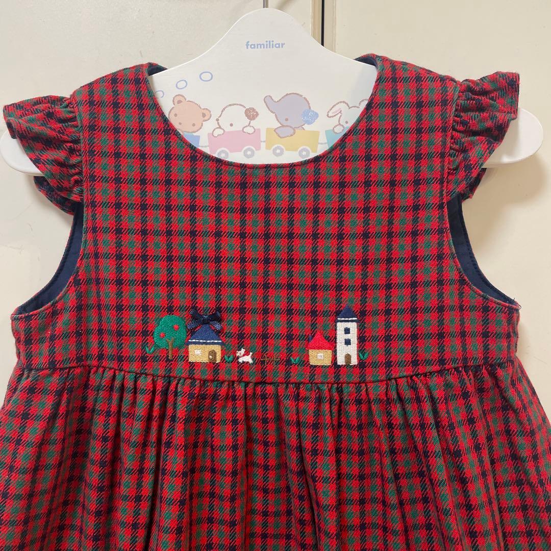 極美品❣️ ファミリア　ワンピース　90❤️ミキハウス　バーバリー　メゾピアノ