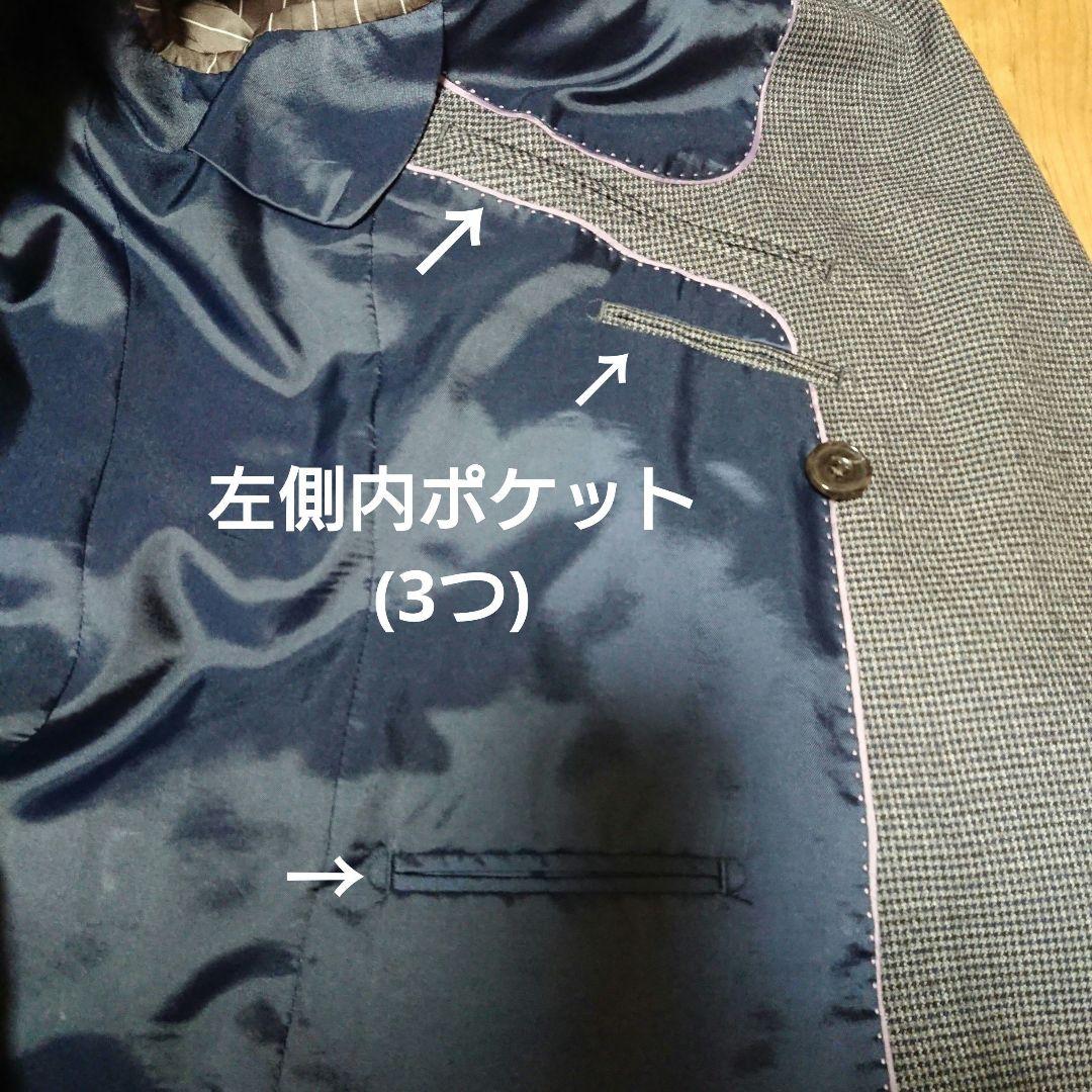 P.S.FA・ダブルスーツ Y7・グレー千鳥格子