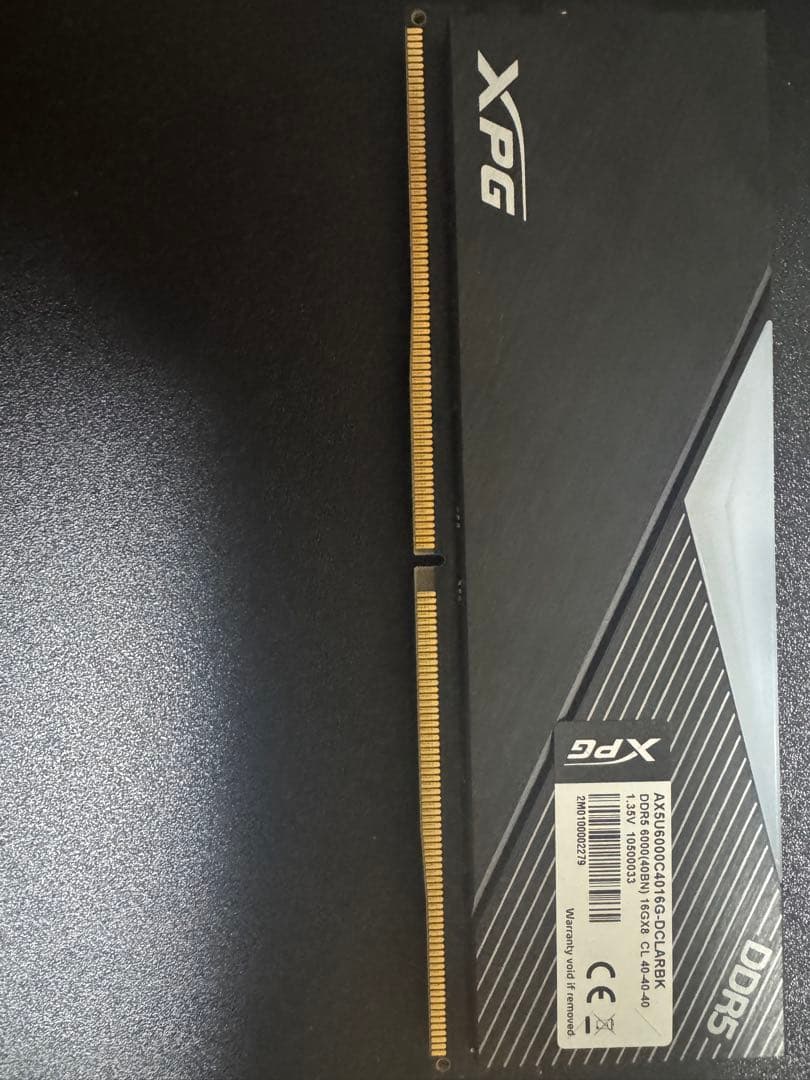 泰*谷様 XPG DDR5 メモリモジュール ブラック