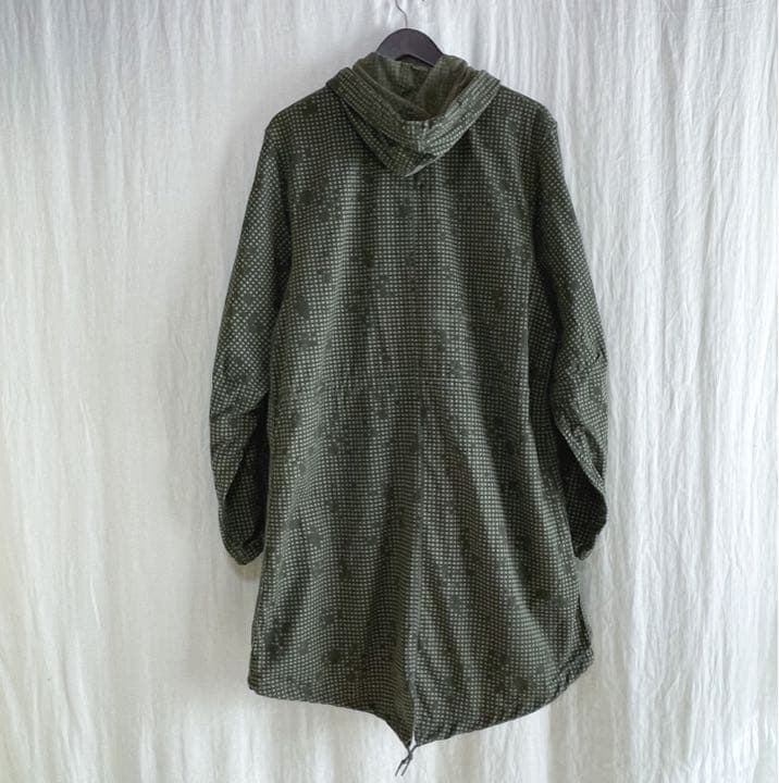 良品 80s US ARMY 米軍 ナイトカモ フィッシュテールパーカー M