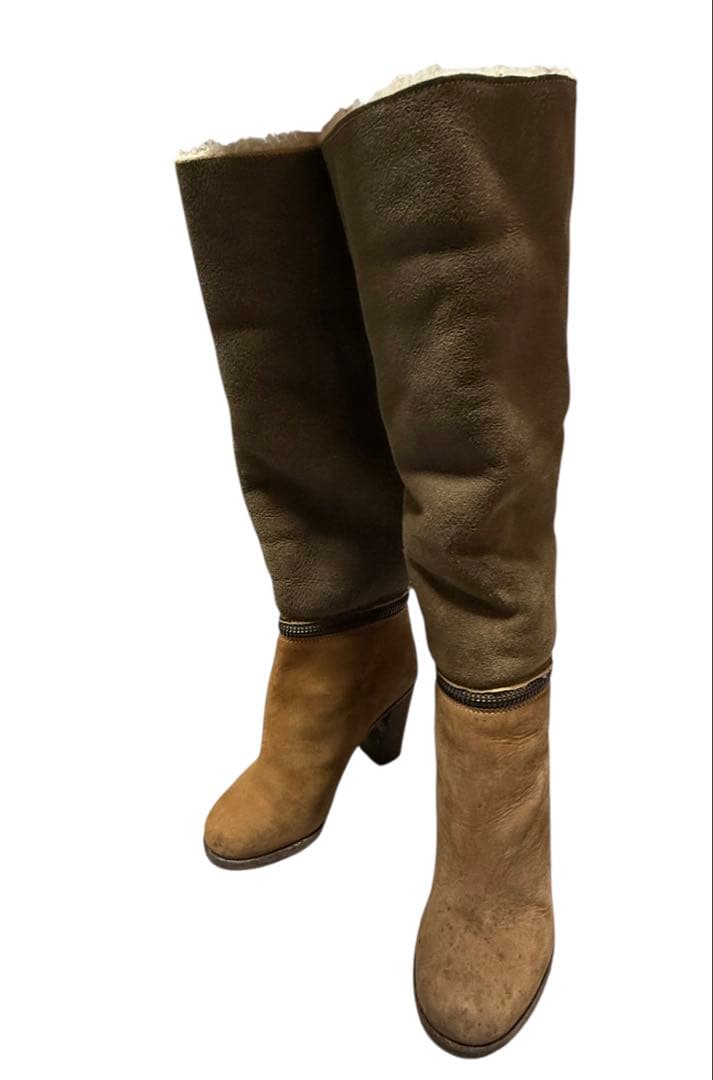 MM6 Maison Margiela 2WAYムートンブーツ ブラウン