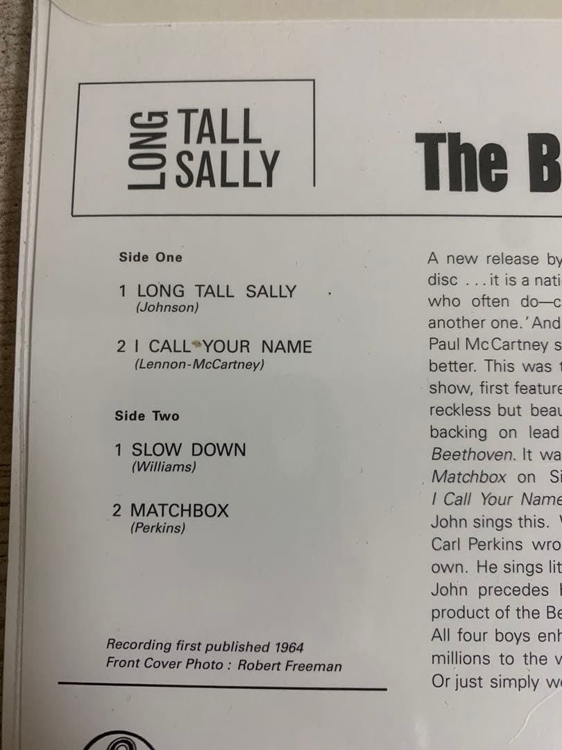 未開封 ビートルズ Long Tall Sally MONO RSD限定 EP