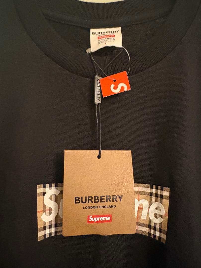 Burberry Supreme Tシャツ L 黒