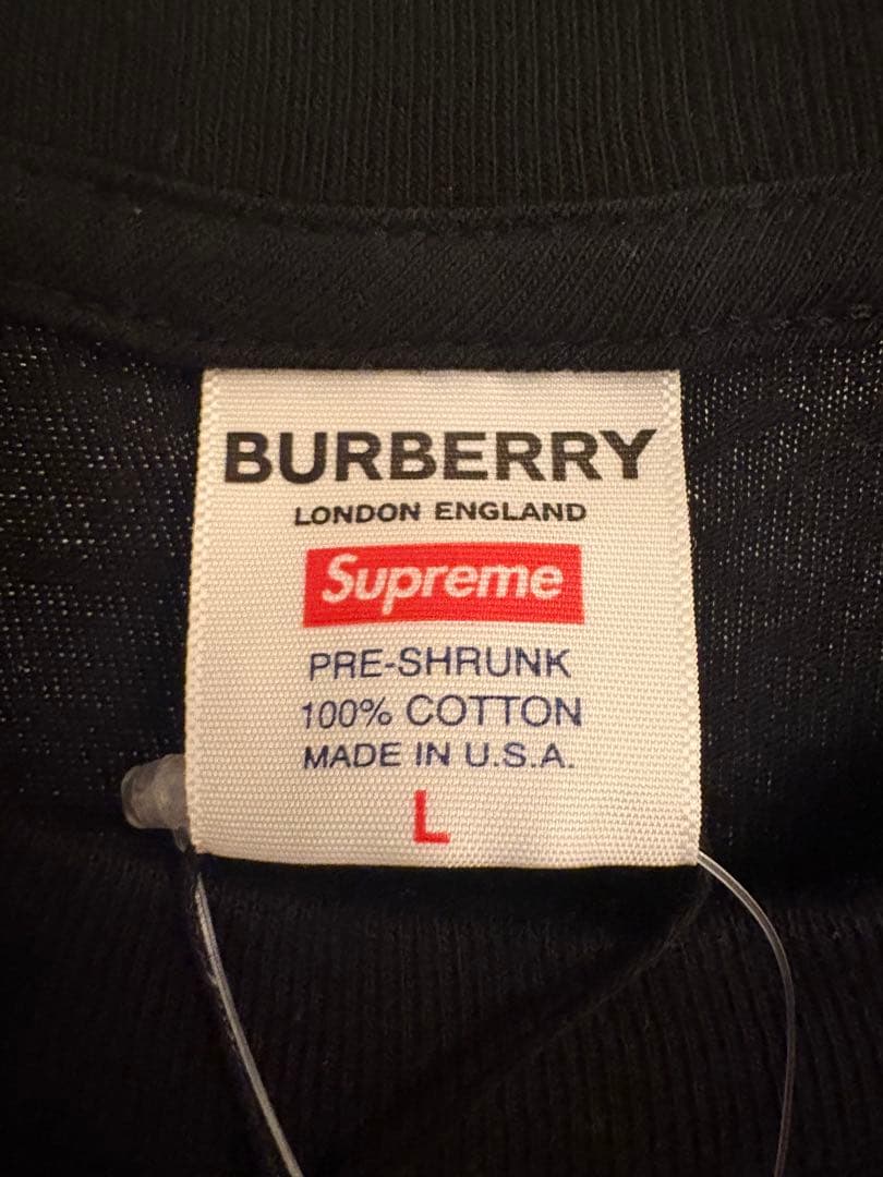 Burberry Supreme Tシャツ L 黒