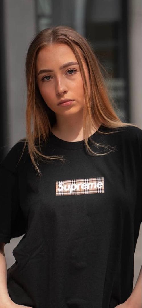 Burberry Supreme Tシャツ L 黒